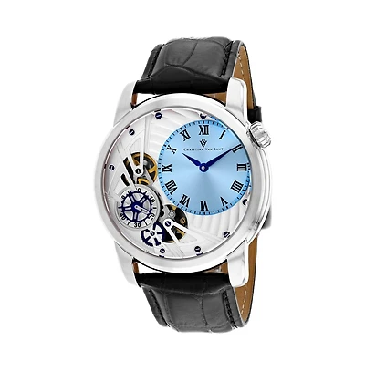 Christian Van Sant Men's Sprocket Auto-Quartz Blue Dial Watch - CV1543