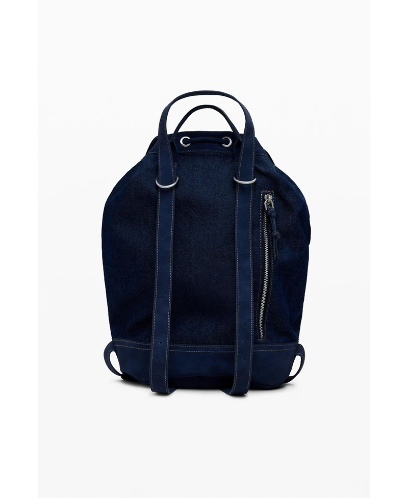 Desigual Women's Medium convertible denim bucket backpack