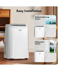 Zafro 6,000 Btu Portable Ac with Fan and Dehumidifier, Smart App, Remote Control, 24H Timer, Led Display, Easy Room Cooling and Humidity Control