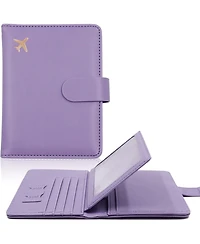 3p Experts Passport Storage Wallet with 6 Slots- Purple