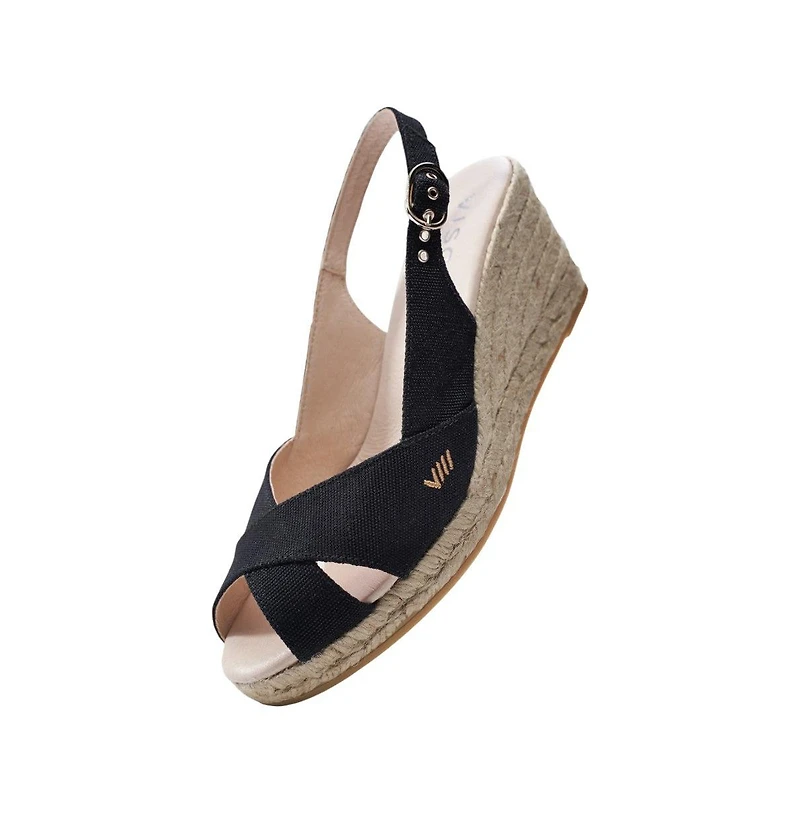 Viscata Llansa Canvas Espadrille Sandal Wedges
