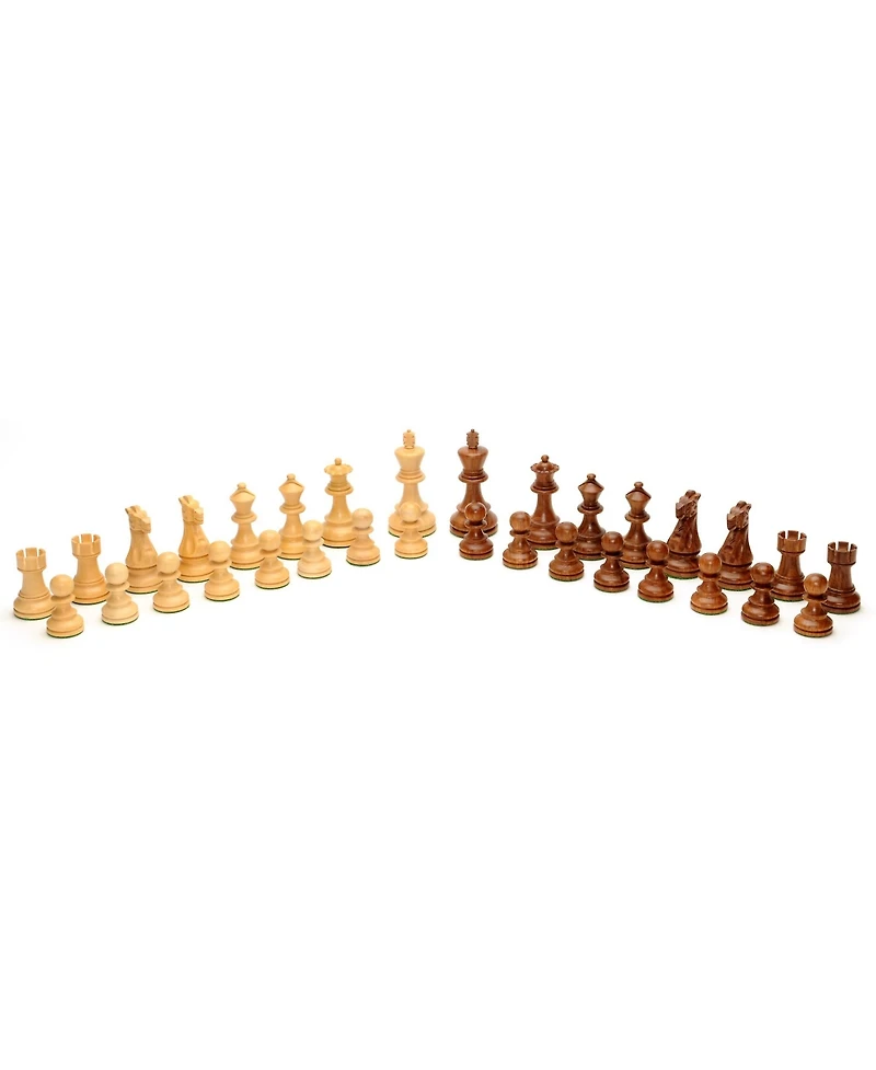 We Games English Staunton Chess Pieces, Weighted with 4 in. King
