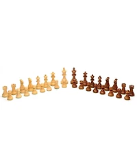 We Games English Staunton Chess Pieces, Weighted with 4 in. King