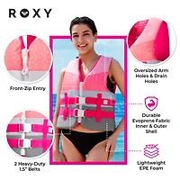 Roxy Uscg Approved Women s Life Vest, Lightweight Epe Foam and Drain Holes