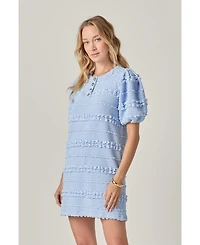 English Factory Women's Smocked Mini Dress