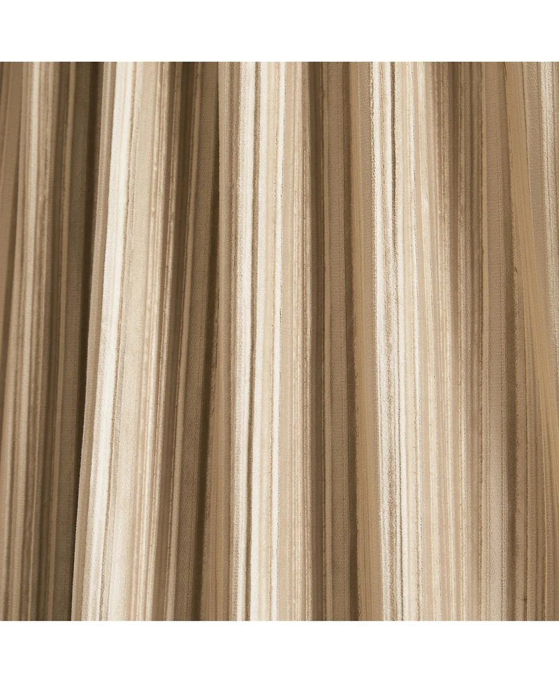 Glam Pleated Velvet Light Filtering Window Curtain Panels Pair 38x84