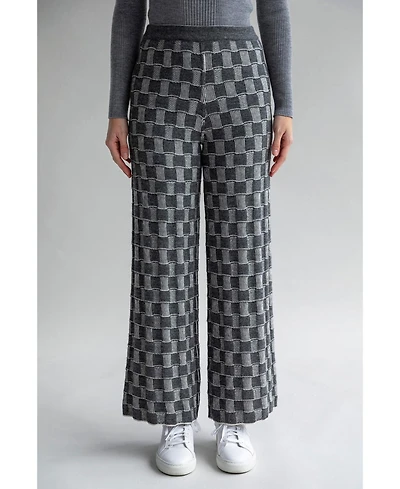 Sskein Women's Zoe Checkered Knit Trousers