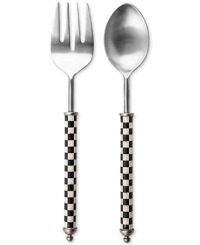 Mackenzie-Childs Courtly Check Supper Club Salad Serving Set