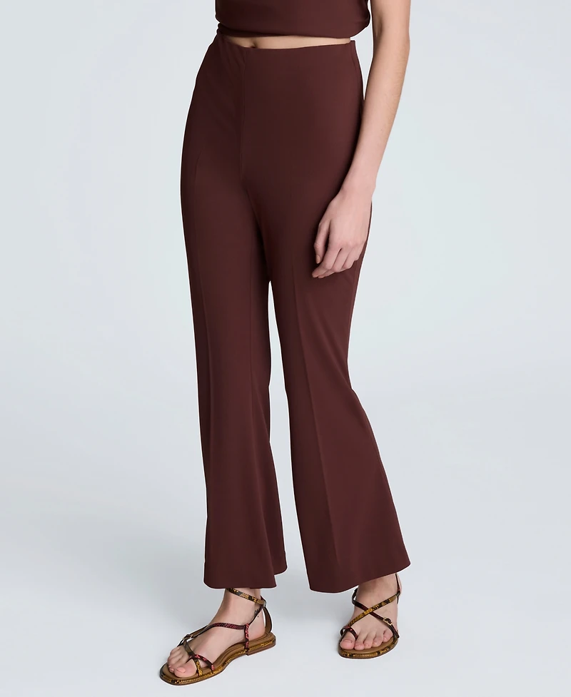 Kenneth Cole Women's Hollywood Waist Pull On Flare Leg Pants