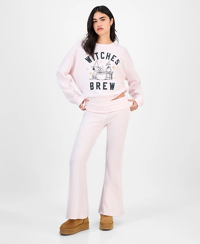 Grayson Threads, The Label Juniors' Snoopy Fold Over Thermal Pants
