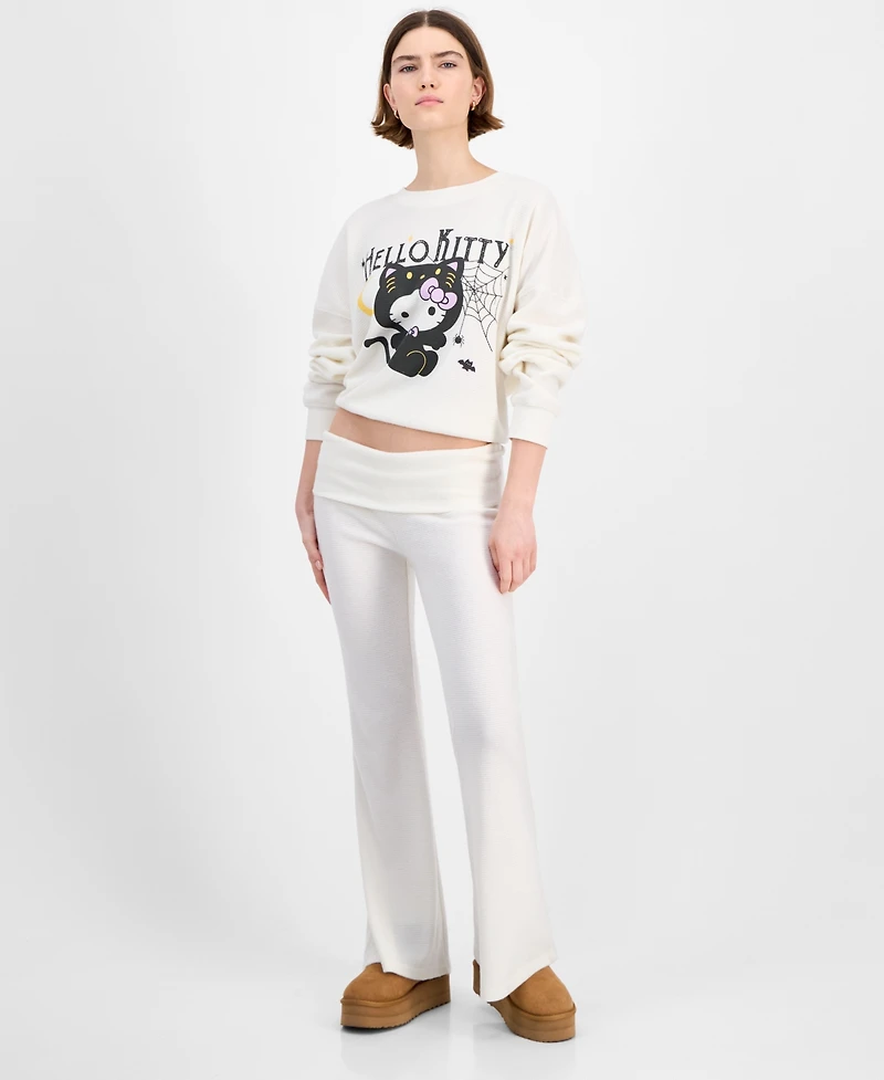 Grayson Threads, The Label Juniors Hello Kitty Thermal Fold Over Pants
