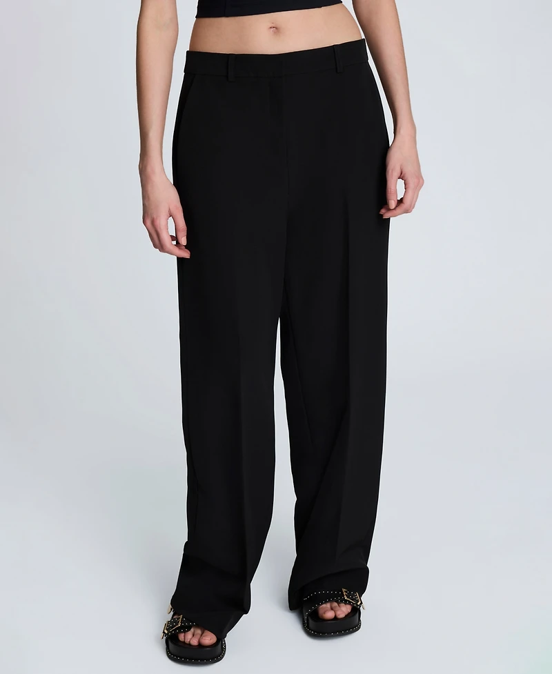 Kenneth Cole Women's Luxe Twill Wide-Leg Pants