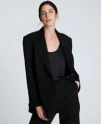 Kenneth Cole Women's Luxe Twill Double-Breasted Blazer