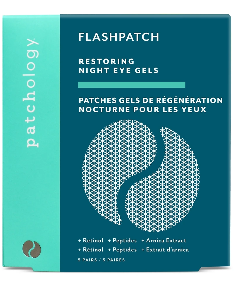 Patchology FlashPatch Restoring Night Eye Gels, 5pk