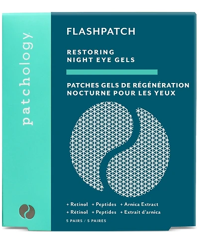 Patchology FlashPatch Restoring Night Eye Gels, 5pk