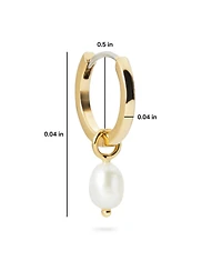 Ana Luisa Pearl Huggie Hoops - Frida Silver