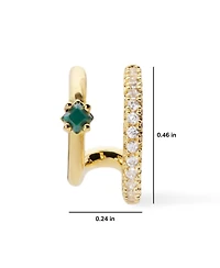 Ana Luisa Double Hoop Earrings - Percy
