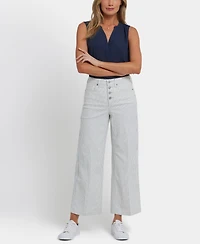 Nydj Women's High Rise Teresa Wide Leg Ankle Jeans