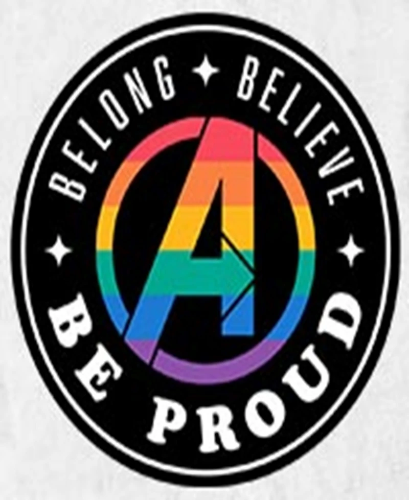 Fifth Sun Men's Belong Believe Be Proud Short Sleeve T-Shirt