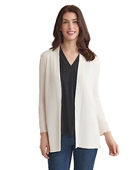 Jones New York Women's Relaxed V-Neck Open Cardigan