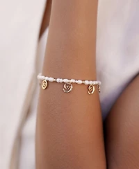 Ettika Aura Mother of Pearl Stretch Bracelet