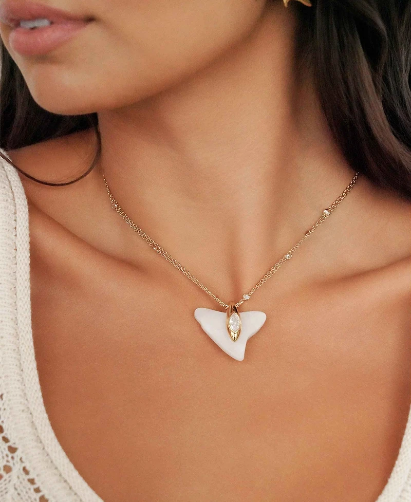 Ettika Deep Ocean Shark Pendant Necklace