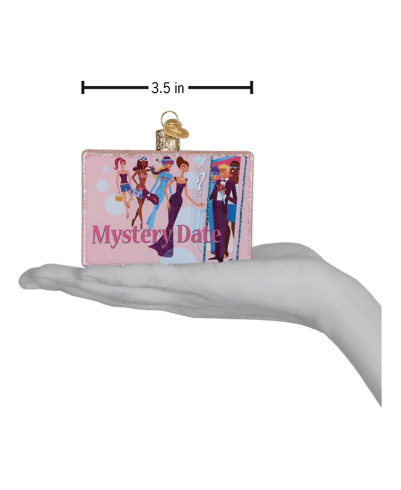 Old World Christmas 2.75" Hasbro Mystery Date Game Ornament