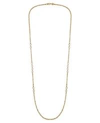 Vince Camuto Gold Tone Long Station Necklace