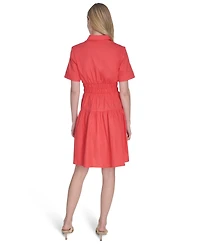 Vince Camuto Women's Cotton Short-Sleeve Shirtdress