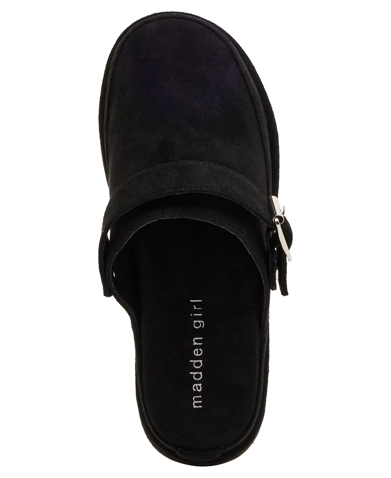 Madden Girl Graham Platform Slingback Clog Mules