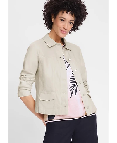 Olsen Women's Linen Blend Jacket