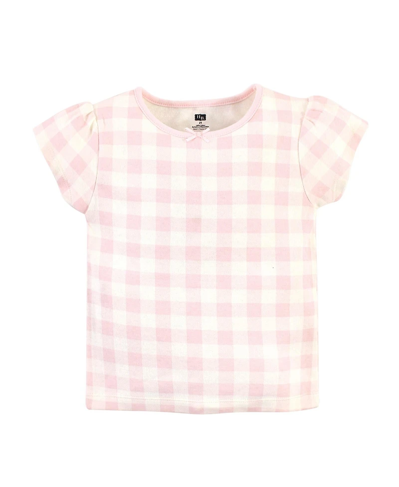 Hudson Baby Toddler Girls Hudson Cotton Hoodie, Bodysuit or Tee Top and Pant Set