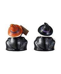 Glitzhome Halloween Resin Skeleton Frogs Table Decor, Set of 2