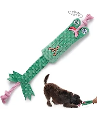 Nocciola Toad of War Dog Rope Toy,Christmas gift,Durable Rope Toy for Tug of War,Interactive Squeaky Tug Toy for Small Medium Dogs