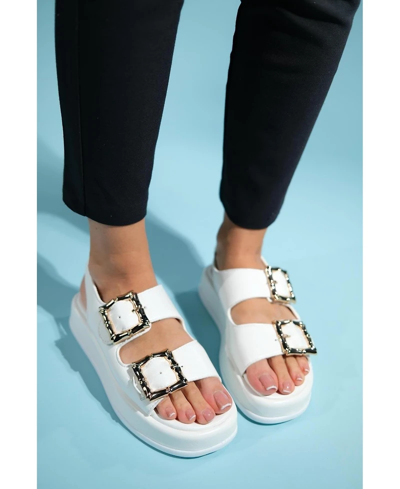 Prologue Shoes Slope Double Strap Sandal (Women)