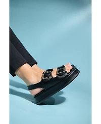 Prologue Shoes Slope Double Strap Sandal (Women)