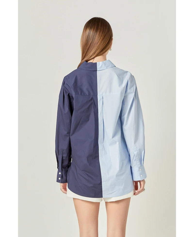 English Factory Women's Colorblock Shirt