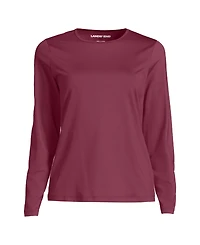 Lands' End Women's SunShade Upf 50 Long Sleeve Relaxed Rash Guard