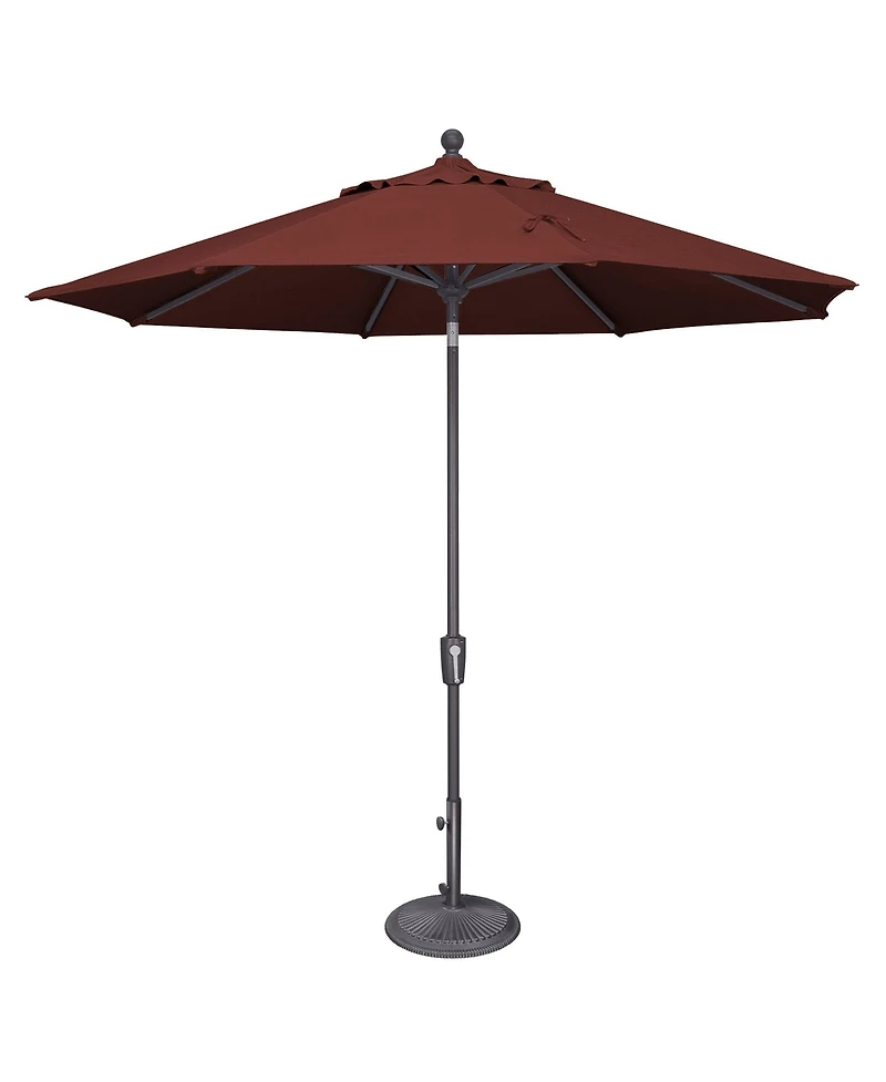 Mondawe 9FT Octagon Patio Umbrella with Push-Button Tilt