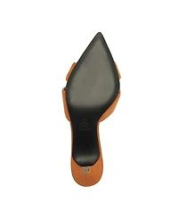 Schutz Women's Hilda Leaf Pointy Toe Mule Sandals
