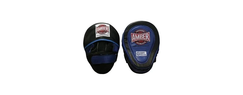 Gel-Infused Leather Punch Mitts for Boxing, Kickboxing, and Mma, Curved Design with Sweat-Resistant Lining, Shock-Absorbing Padding