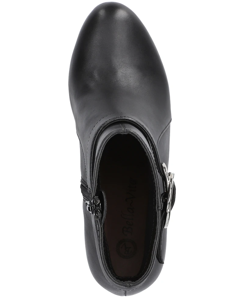 Bella Vita Women's Gamela Dress Block Heel Ankle Booties
