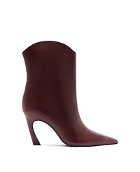 Schutz Women's Maryann Curve Pointy Toe Booties