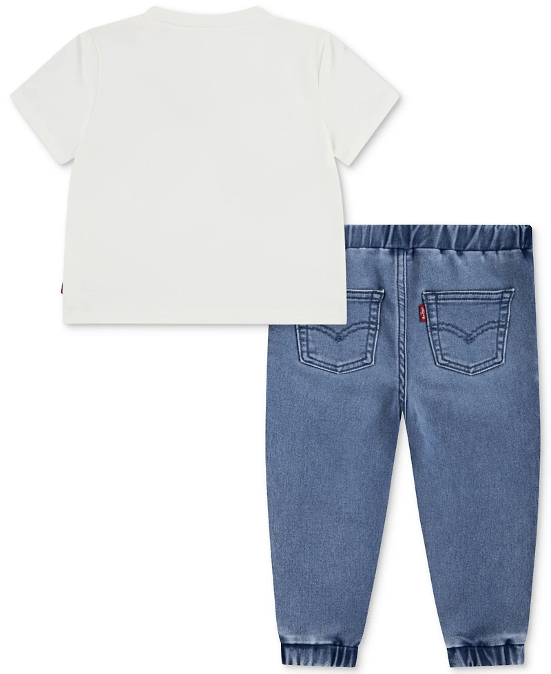 Levi's Baby Boys Varsity Patch T-Shirt & Jogger Pants
