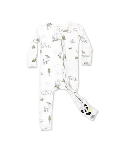 Bellabu Bear Unisex Baby Winter Forest Animals Convertible Footie