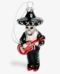 Holiday Lane Day of the Dead Glass Skeleton Ornament, Macy's Exclusive