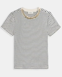 On 34th Women's Embellished-Crewneck Rib-Knit T-Shirt, Macy's Exclusive
