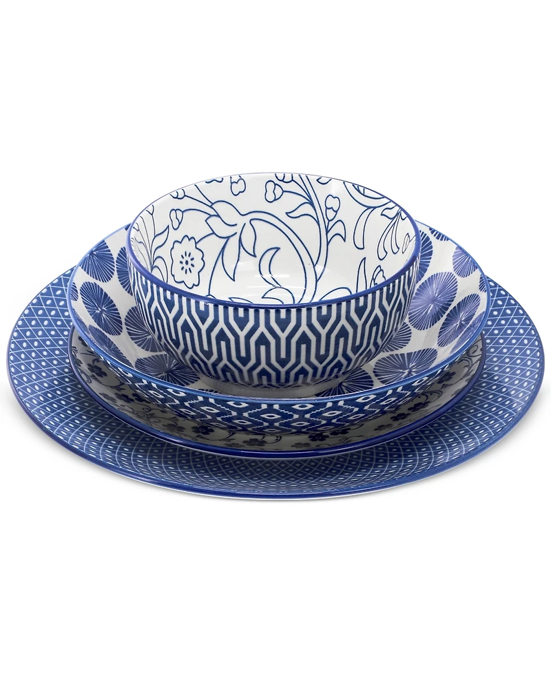 Elama Zen 16 Pc. Dinnerware Set, Service for 4
