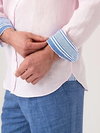 Koy Clothing Men's Classic Linen Long Sleeve Shirt