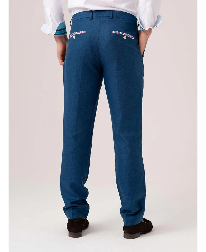 Koy Clothing Men's Linen Wool Silk Blend Trousers